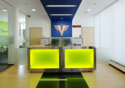 Corporate design concept and development of the VOLKSBANK branch office, Šentjernej