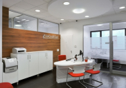 Interior design and office equipment for the UNICREDIT branch office