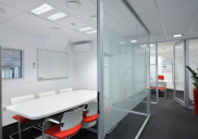 Interior design and office equipment for the UNICREDIT branch office, BC Šenčur