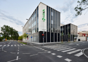 KRKA pharmaceutical company administrative building in Ljubljana 