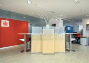 Corporate design concept for SPARKASSE branch offices in Slovenia