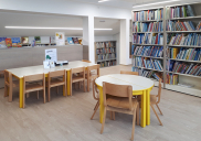 Naklo local library interior design and equipment