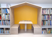 Naklo local library interior design and equipment