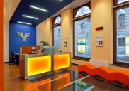 Corporate design concept and development of the VOLKSBANK branch office, Ljubljana