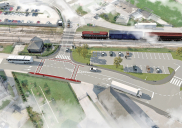 Umgestaltung der Straße Kidričeva cesta in Škofja Loka
