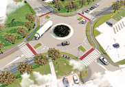Umgestaltung der Straße Kidričeva cesta in Škofja Loka