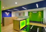 Corporate design concept and development of the VOLKSBANK branch office, Kranj