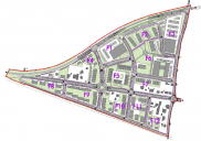 Municipal urban plan for a residential and business district in ŽALEC