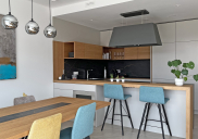 Interior and furnishing of model terraced house, Šenčur