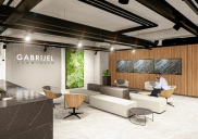 Interior design and office equipment in business center Gabrijel Aluminium