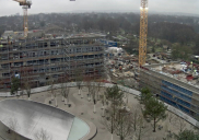 Poslovni stavbi v Parku Wilo v Dortmundu - gradbišče