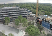 Poslovni stavbi v Parku Wilo v Dortmundu - gradbišče