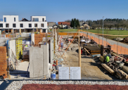 Terraced houses (south row) - construction site, Šenčur
