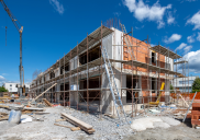 Terraced houses (south row) - construction site, Šenčur