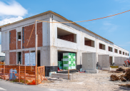 Terraced houses (south row) - construction site, Šenčur