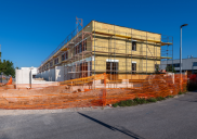Reihenhäuser (südlicher Häuserblock) - Baustelle, Šenčur