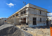 Reihenhäuser (südlicher Häuserblock) - Baustelle, Šenčur