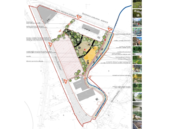Landschaftsplanerische Grundlagen für die Revitalisierung der Parkanlagen, Jesenice - 