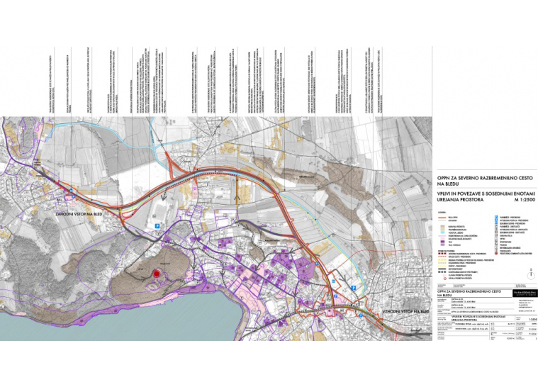Municipal urban plan for north bypass road at BLED - 