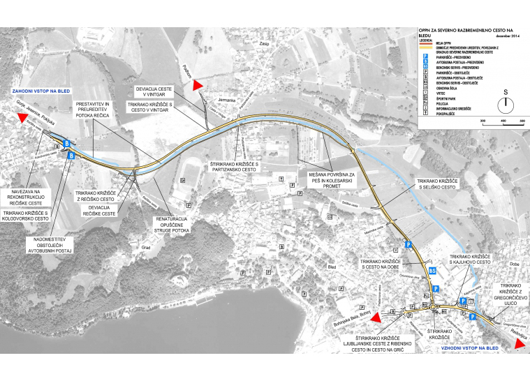 Občinski podrobni prostorski načrt za severno razbremenilno cesto na BLEDU - 