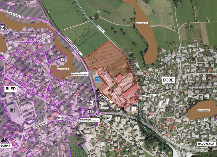 Urbanistična zasnova območja Seliše na Bledu - 