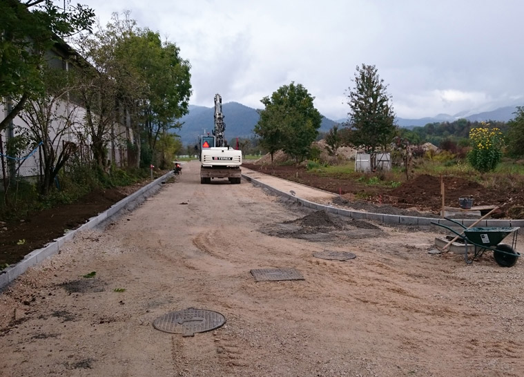 Infrastrukturerschließung in Seliše bei Bled - 