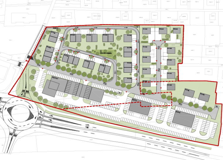Občinski podrobni prostorski načrt za stanovanjsko-poslovno pozidavo - 1. etapa, Šenčur - 