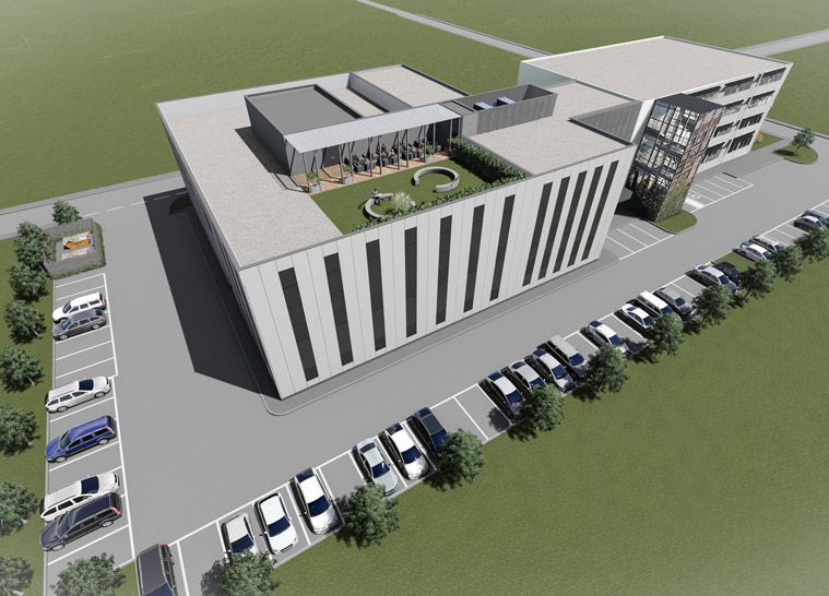 Erweiterungsgebäude für R&D und Produktion RLS in Komenda - 