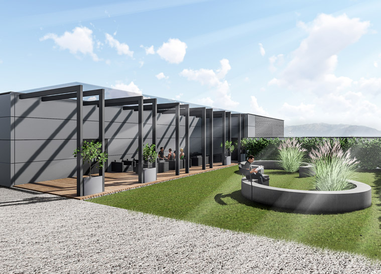 Erweiterungsgebäude für R&D und Produktion RLS in Komenda - 