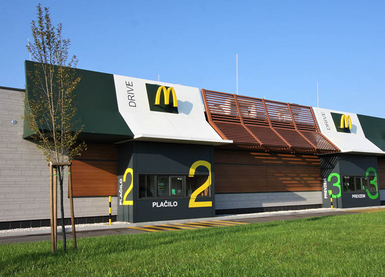 Restavracija McDONALD'S in McDRIVE v Kranju - 