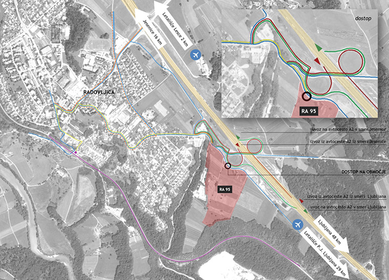 Masterplan for the placement of the REGIONAL HOSPITAL for the Gorenjska region in Radovljica - 