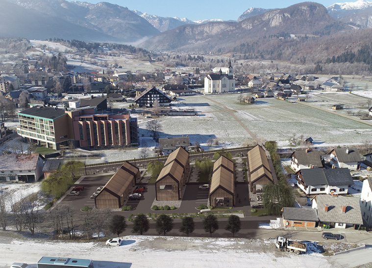 Business park at the former industrial area of BOHINJSKA BISTRICA - 
