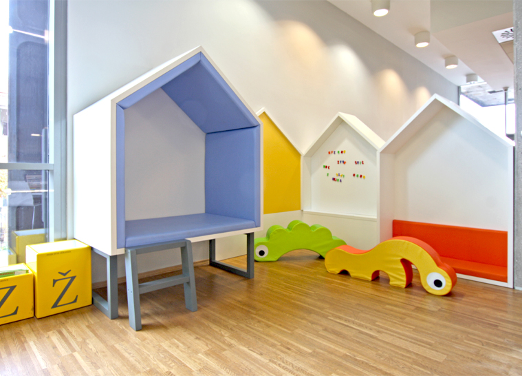 Concept and detailed design of the Children's Corner at the Kranj city library - 