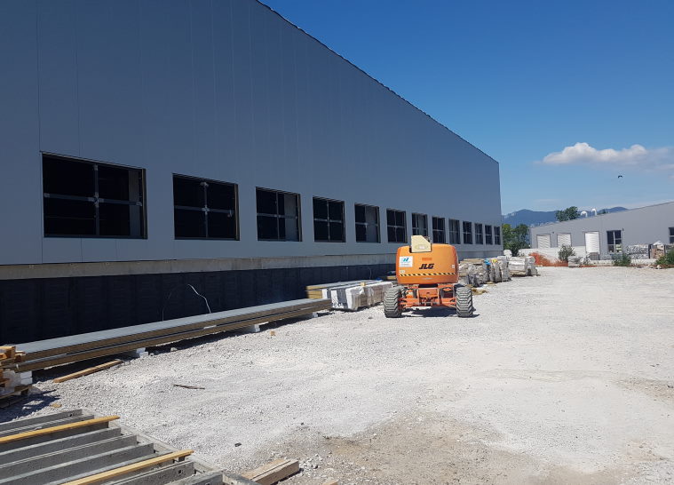PET PAK manufacturing-warehouse-administrative building in Postojna - July 2020