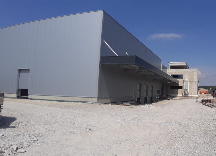 PET PAK manufacturing-warehouse-administrative building in Postojna - August 2020