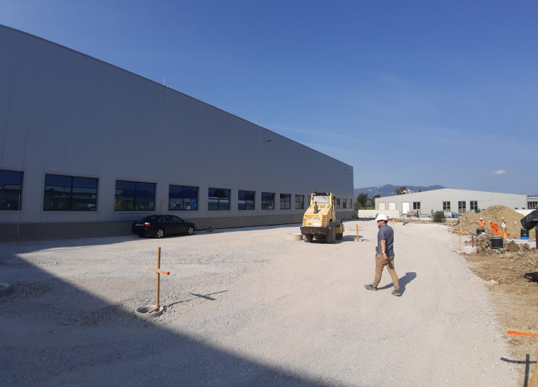 PET PAK manufacturing-warehouse-administrative building in Postojna - September 2020