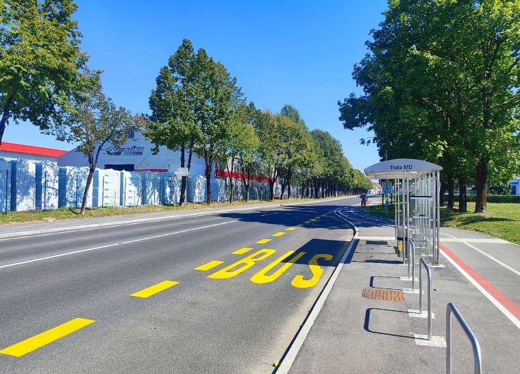 Umgestaltung der Straße Kidričeva cesta, Škofja Loka - 
