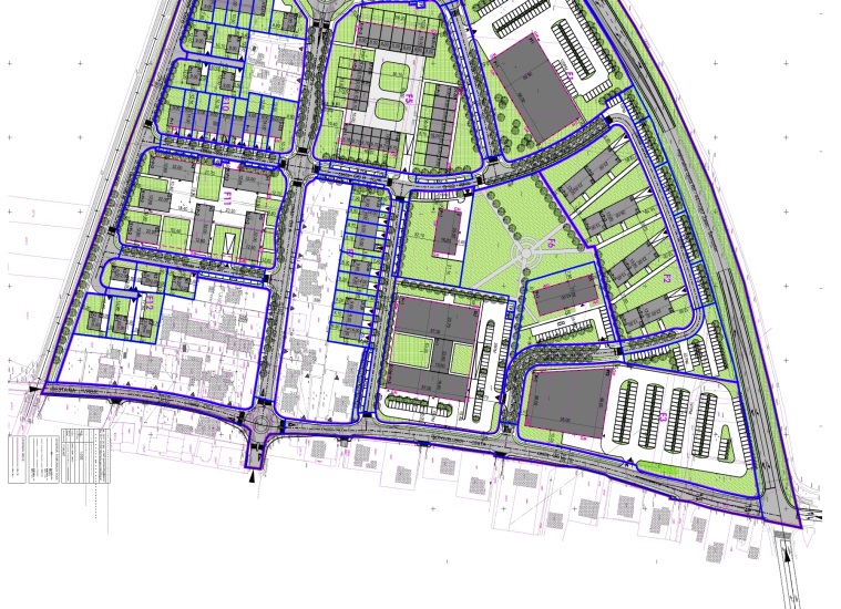 Municipal urban plan for a residential and business district in ŽALEC - 