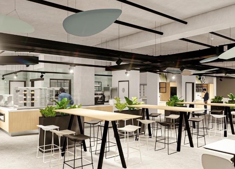 Interier in notranja oprema pisarniških prostorov v poslovnem centru Gabrijel Aluminium - 