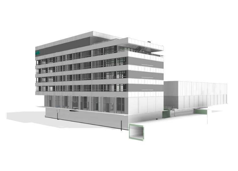 Administrative building in Wilo Park, Dortmund - 